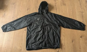 NIKE Windbreaker 2000s Vintage Mens Silver Tag jacket Cagoule Black Y2K SIZE XXL - Picture 1 of 16