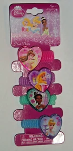 4 Stck. Disney verschiedene Prinzessinnen und Farben Herz Haar Ponys auf Displaykarte - Bild 1 von 2