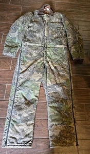 VTG. Duxbak Camo Coveralls Hunting Made In USA Size Large Regular 42-44 - Picture 1 of 7