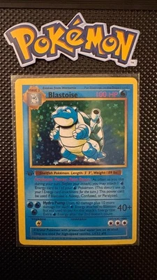 Blastoise Pokémon - 1st Edition Shadowless - Base Set 1999 - Artcard - Bild 1 von 2