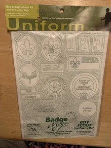 Badge Magic Boy Scout Uniform Kit Adhesive Patches Fo Badges New Sew 50102 USA - Picture 1 of 11