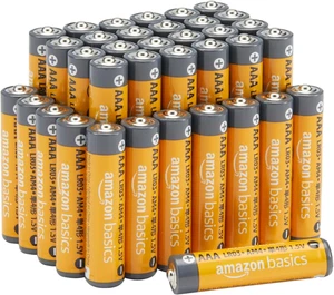 Amazon Basics AAA Alkaline High-Performance Batteries, 1.5 Volt, 10-Year Shelf L - Picture 1 of 12