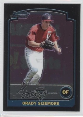 2003 Bowman Draft Chrome Grady Sizemore #BDP157 - Image 1 of 2