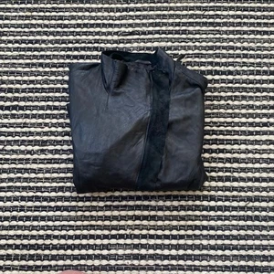 Bod & Christensen Womens Black Leather Lined Tapered Moto Jacket M - Picture 1 of 11