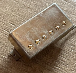 Gibson Burstbucker 1 Bridge Or Neck Humbucker Guitar Pickup Aged Gold Cover - Picture 1 of 4