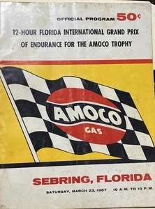 Vintage Collectible: 1957 Sebring 12 Hour Sports Car Endurance Race Program - Picture 1 of 6