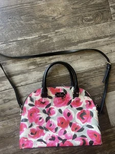 Kate Spade Rose Bed Blake Avenue Bag Handbag Purse Zip Closure - Picture 1 of 11