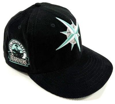 Seattle Mariners 30th Anniversary Hat New Era 59FIFTY Corduroy Fitted 7 1/2 - Image 1 of 4