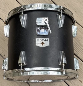 Vintage Tama Granstar 12" Tom Drum Flat Black Wrap Japan - Picture 1 of 20
