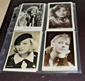VINTAGE GRETA GARBO POSTCARD LOT OF 21 CLASSIC ONES VERY OLD NICE GRADE PIECES - Picture 1 of 6