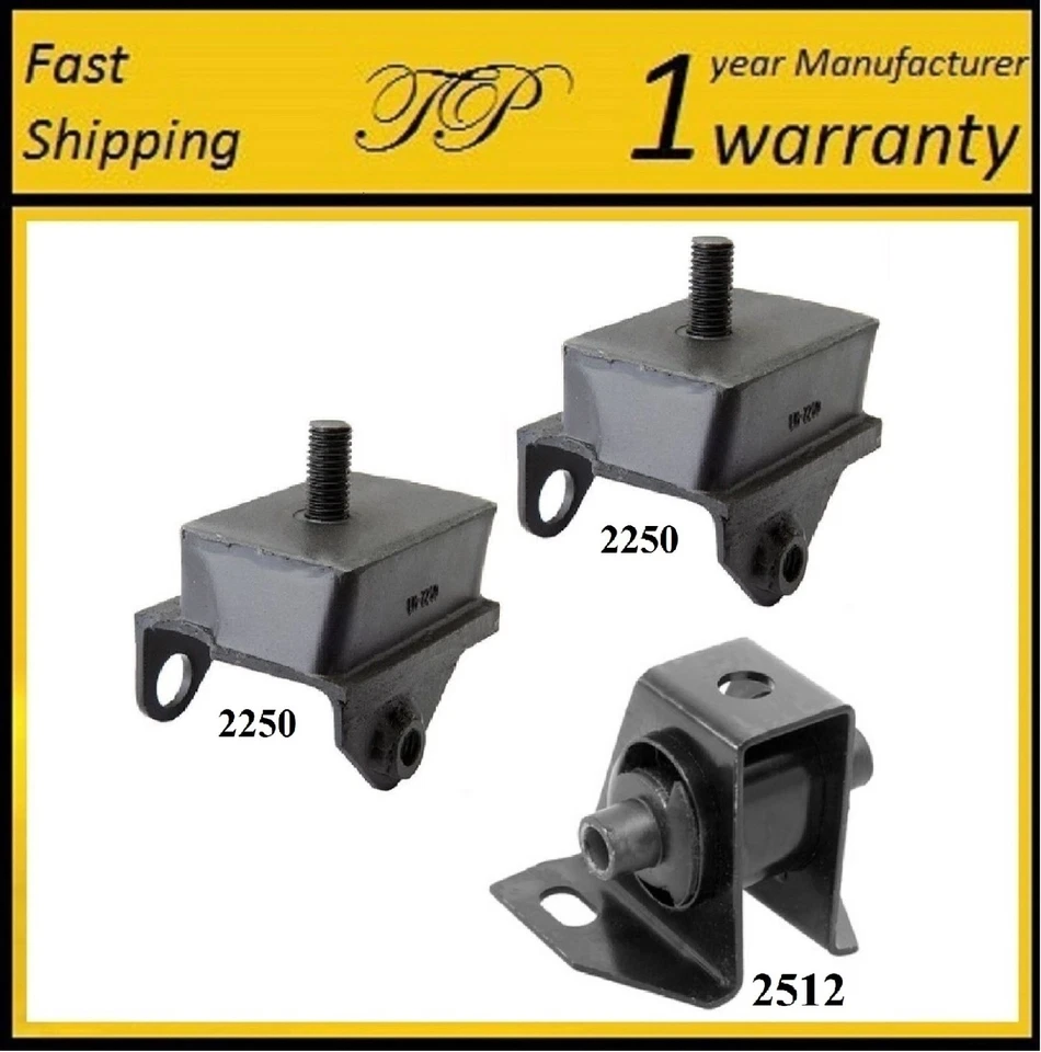 3PCS MOTOR & TRANS MOUNT FOR PLYMOUTH FURY, FURY I, FURY II, FURY III - Image 1 of 4