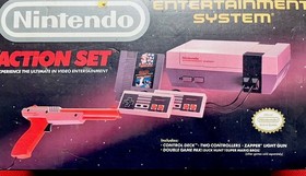 NES Action Set -Nintendo system-complete CIB  NES-001