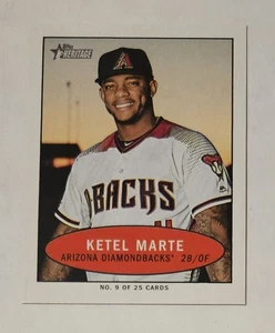 KETEL MARTE 2020 Topps Heritage - 1971 Bazooka Numbered Test #9 Diamondbacks - Picture 1 of 3