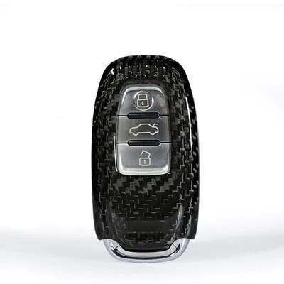 Для Audi A3 A4 A5 A6 A7 A8 Q3 Smart дистанционный ключ из углеродного волокна брелок чехол - Изображение 1 из 4