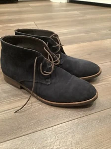 massimo dutti Herren Stiefel Blau Wildleder Chukka Größe 41 Schuhe - Bild 1 von 11