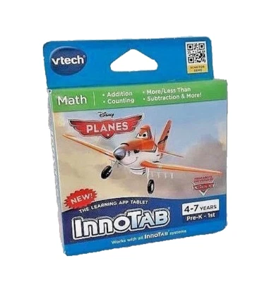 Pre K First 1st Grade Math Planes Vtech InnoTab Learning App Tablet Disney NEW - Image 1 of 3