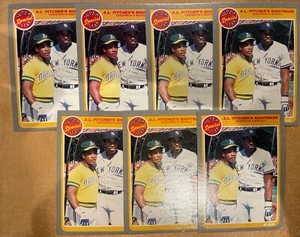 7x 1985 Fleer AL Pitcher Nightmare Dave Winfield Rickey Henderson #629 HOF NM-MT