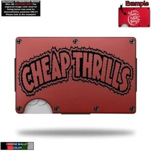 Cartera de Metal Minimalista Grabada Láser con Che Guevara - Imagen 1 de 10