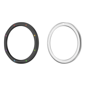 Metal Bezel Ring Tempered Glass Film for Xiaomi Watch S4/S3 (Black Rainbow) - Zdjęcie 1 z 7