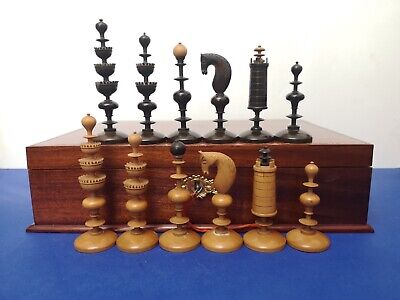 Selenus Biedermeier Schachspiel  Selenus Chess Set C1820 • 3,650€