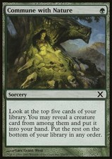 Magic the Gathering MTG Commune with Nature (256) Tenth Edition   LP