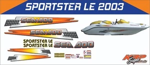 SEADOO SPORTSTER LE 2003-2006 GRAPHICS / DECAL / Sticker KIT CUSTOM - Picture 1 of 2