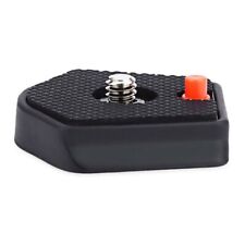 1/4" Black Quick Release Plate For Manfrotto 7321YB MKC3-H01 MKC3-H02 Cameras