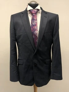 NEXT TAILORED FIT ANZUG JACKE WOLLMISCHUNG IN INDIGO GR 42R TOP ZUSTAND - Bild 1 von 7