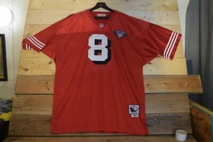 San Francisco 49ers Steve Young #8 Jersey 1994 Throwback Mitchell & Ness Red NFL - Picture 1 of 10