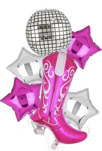 Disco Cowgirl Balloons 5 Piece Foil Balloon (Packaged) - Picture 1 of 1