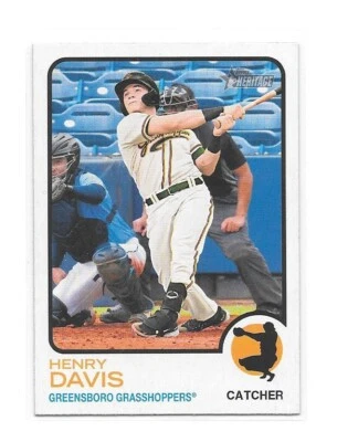 2022 HENRY DAVIS Topps Heritage Minor League High Number SP #201 - Image 1 of 2
