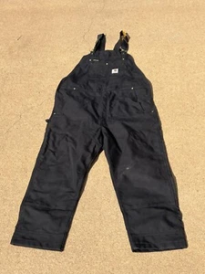 Carhartt Gr. 40x28 Style R01-M Herren schwarz Relaxed Fit Duck Bib Overall siehe Beschreibung - Bild 1 von 12