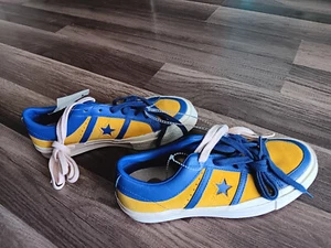 Zapatillas Converse One Star Academy OX amarillo y azul hombre talla 4 mujer talla 6 nuevas con etiquetas - Imagen 1 de 10