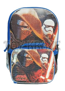 STAR WARS FORCE AWAKENS BACKPACK & LUNCH BOX SET! KYLO REN ATTACHED BAG 16" NWT - Picture 1 of 3
