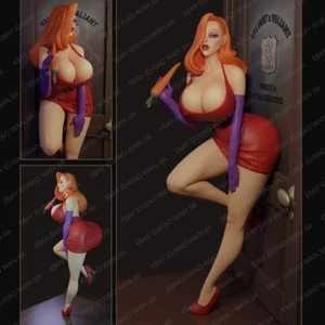 1/24 Resin Figure Jessica hold Carrot Gril Model Kit Unpainted Unassembled - Picture 1 of 2