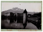 Suisse, Lucerne, Vue Du Pilatus, Vintage Print, Circa 1900 Tirage Vintage Légend