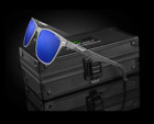 Męskie designerskie okulary przeciwsłoneczne z włókna węglowego TECHTANIUM spolaryzowane 100% UV klasyczne "VELOCE"