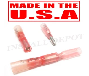 (50) 3M HEAT SHRINK MALE & FEMALE BULLET WIRE CONNECTORS M/F WATERPROOF 22-18 GA - Picture 1 of 3