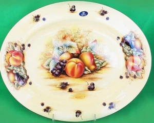 ORCHARD GOLD by Aynsley Oval Platter 13.75" long NEW NEVER USED made in England - Picture 1 of 2
