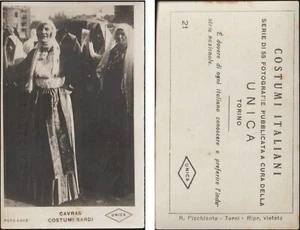 COSTUMI ITALIANI CAVRAS - COSTUMI SARDI - UNICA TORINO 21 - FOTO LUCE - Imagen 1 de 3