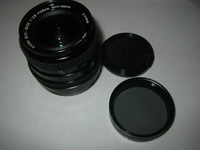 KONICA AUTOREFLEX EE FIT 28MM F2.8 MC MACRO SIGMA MINI WIDE LENS FILM/DIGITAL - Image 1 of 4