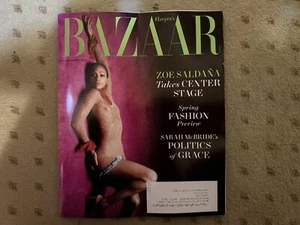 Harpers Bazaar February 2025 The Possibility Issue Zoe Saldana Fall Fashion - Picture 1 of 1