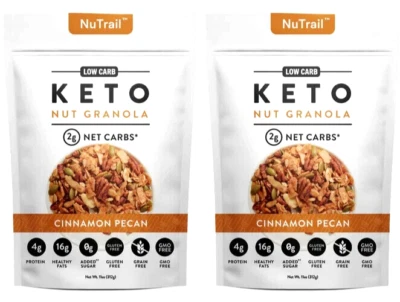 2 X NuTrail Keto Nut Granola Canela Nuez Nuez Nuez Nuez Nuez Nuez y Dulce! Foto 1 de 4
