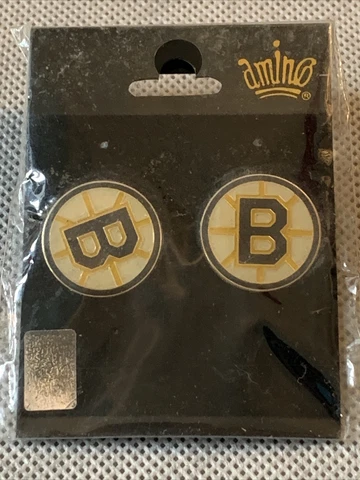 New NHL Boston Bruins Earrings Pair Post Stud Cover