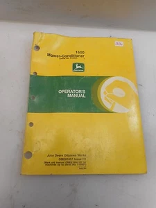 JOHN DEERE 1600 MOWER CONDITIONER SERIAL NO. 915001 OPERATOR'S MANUAL OME81857 I - Imagen 1 de 1