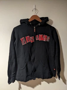 Vintage Y2K Dickies Girl Black X-Large Woman's Full Zip Hoodie - Picture 1 of 9
