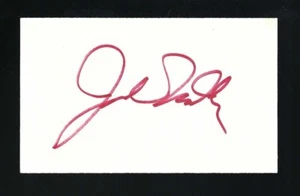 John Madden tarjeta firmada 3x5 por la JSA Autenticada Entrenador y Comentarista de la NFL - Imagen 1 de 3