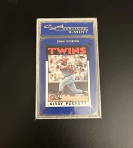 Kirby Puckett Minnesota Twins 1986 Topps Baseball #329 CSA 9 - MINT - Bild 1 von 2
