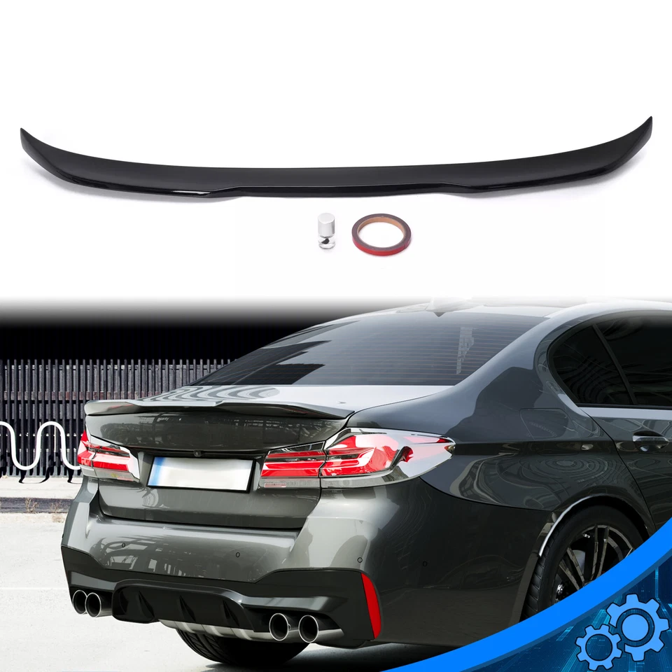 For 2017+ BMW 5-Series G30 G38 530i F90 M5 CS Style Trunk Spoiler Wing Gloss Blk - Image 1 of 4