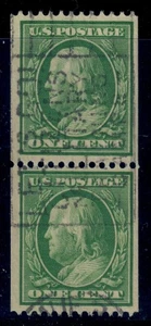 Scott 348 Pair Used Premium Example PSE Graded VF 80 - Picture 1 of 2
